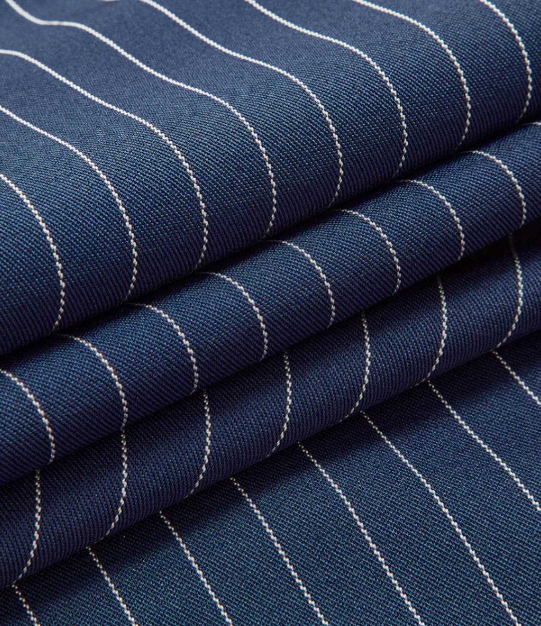 Pinstripe Pleated Wide Leg Pants