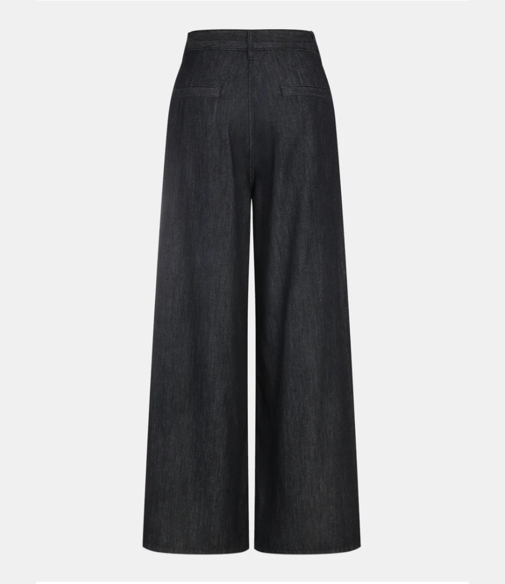 High Waist Denim Extra long Wide-Leg pants