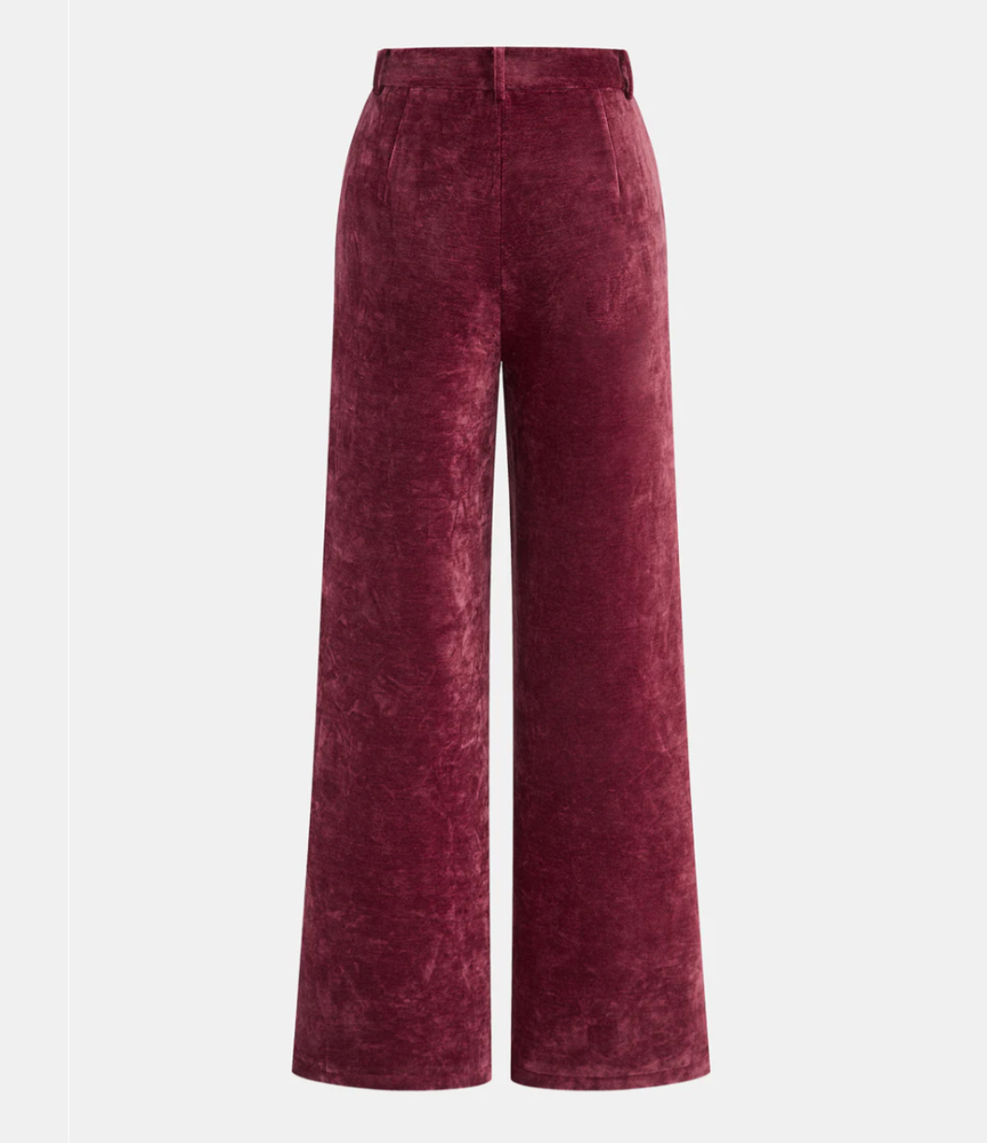 Velvet Pocket Straight -Leg Pants