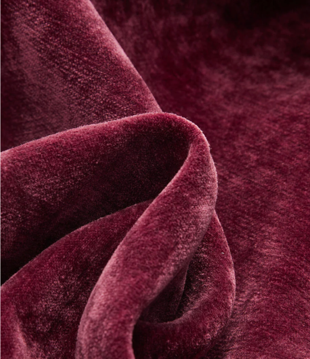 Velvet Pocket Straight -Leg Pants