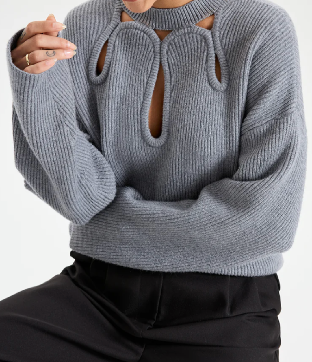Cut Out knit Sweater