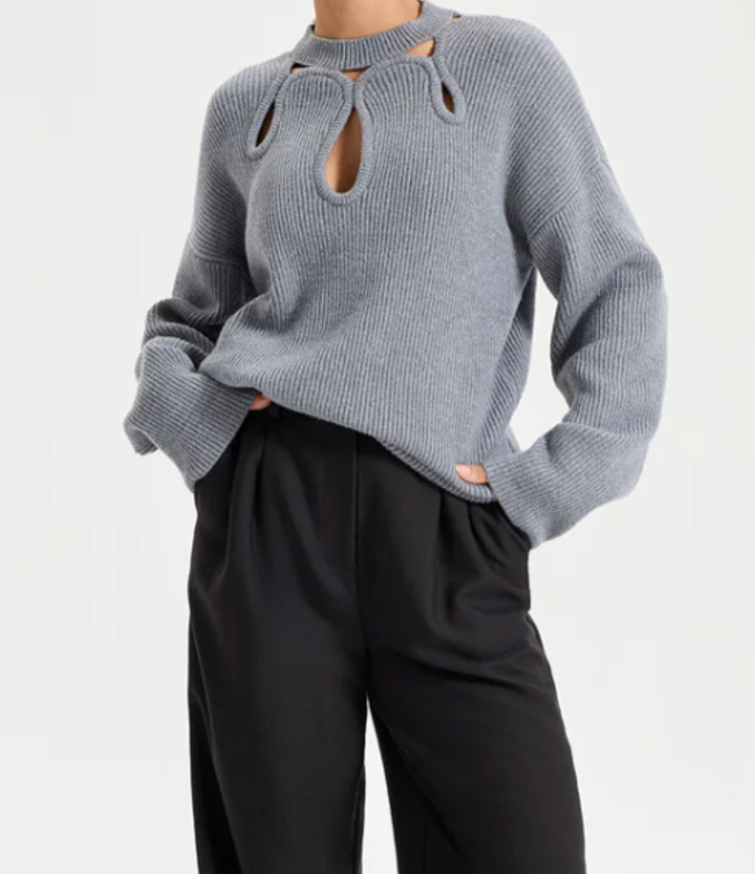 Cut Out knit Sweater
