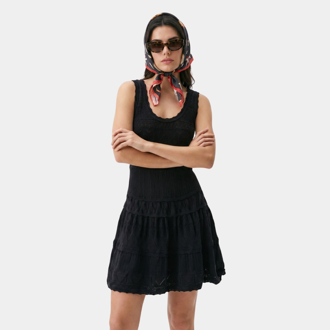 Vestido tejido fit and flare