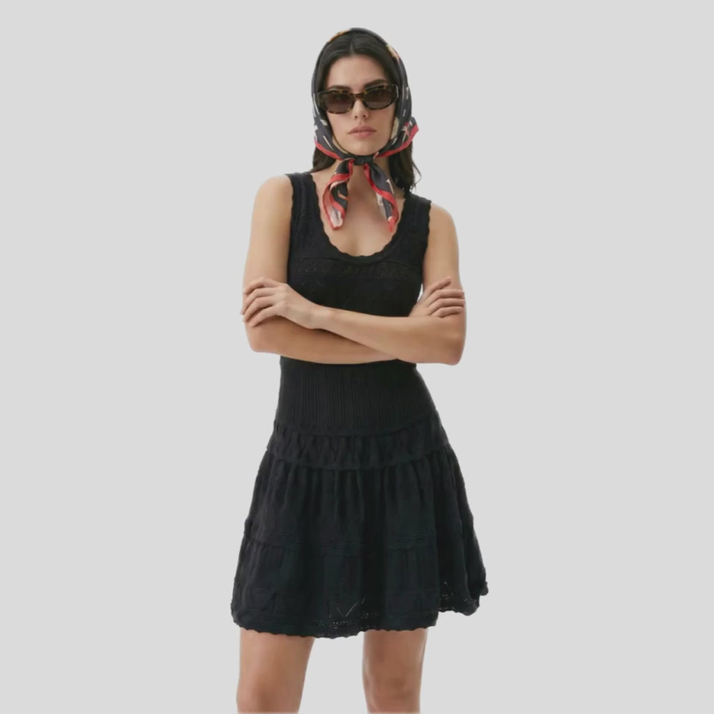 Vestido tejido fit and flare
