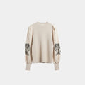 Sweater beige tigre