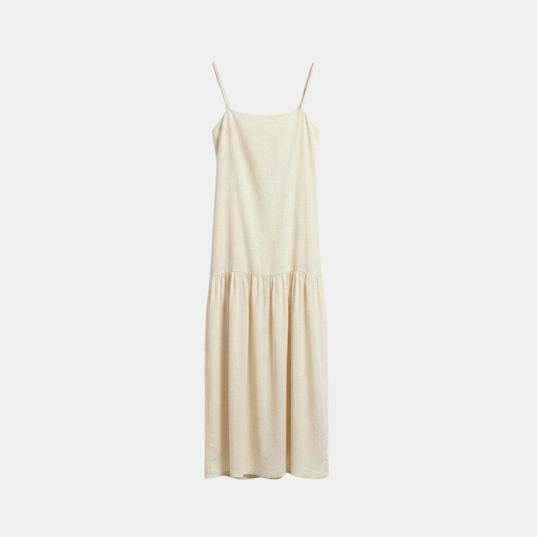 Vestido maxi sheer semitransparente