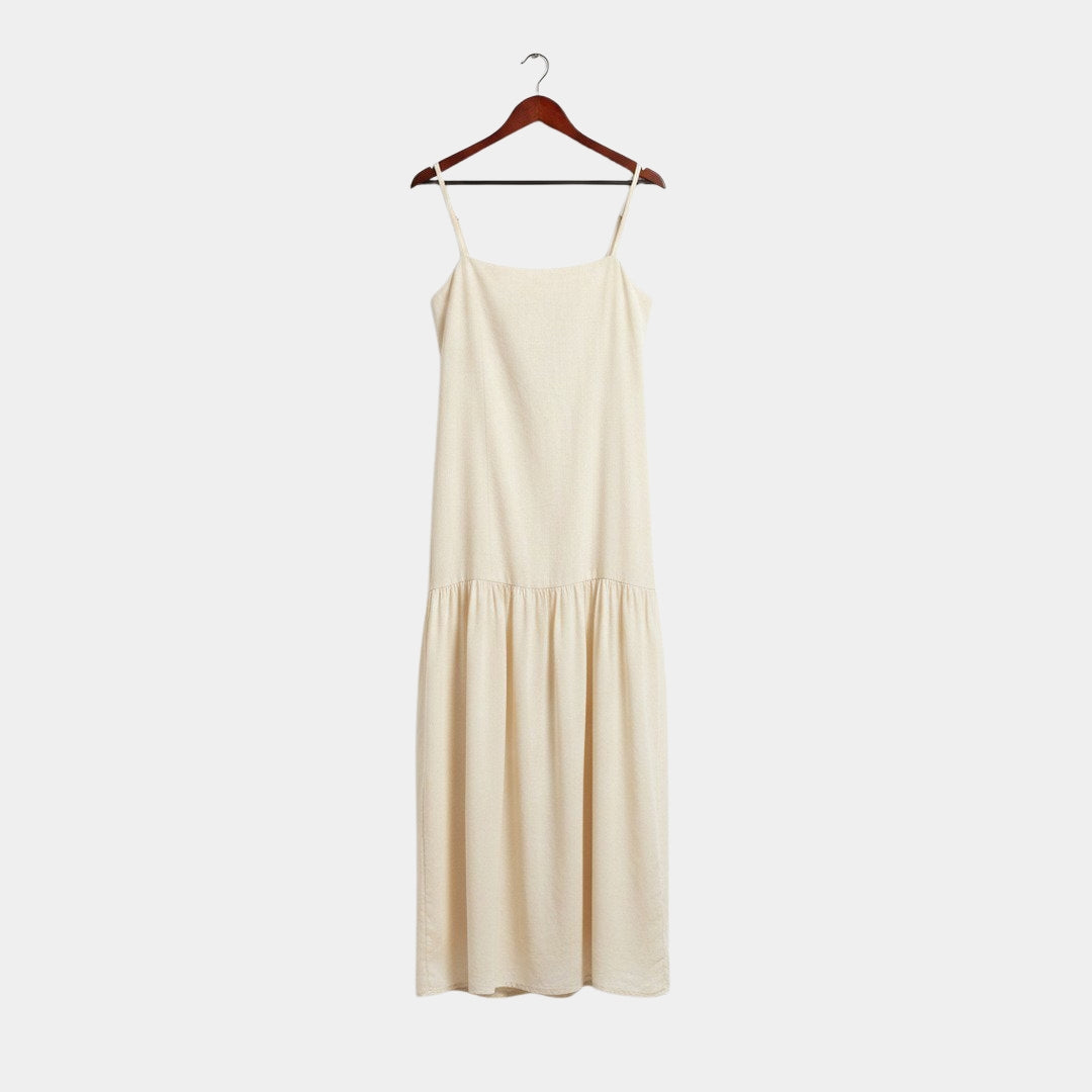 Vestido maxi sheer semitransparente